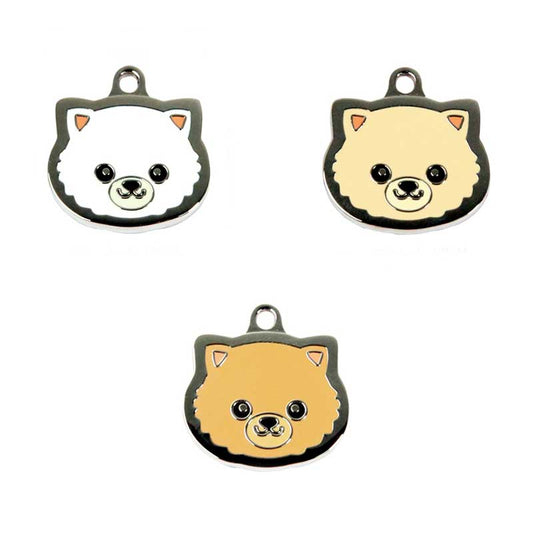 Customizable Pomeranian Dog ID Tags