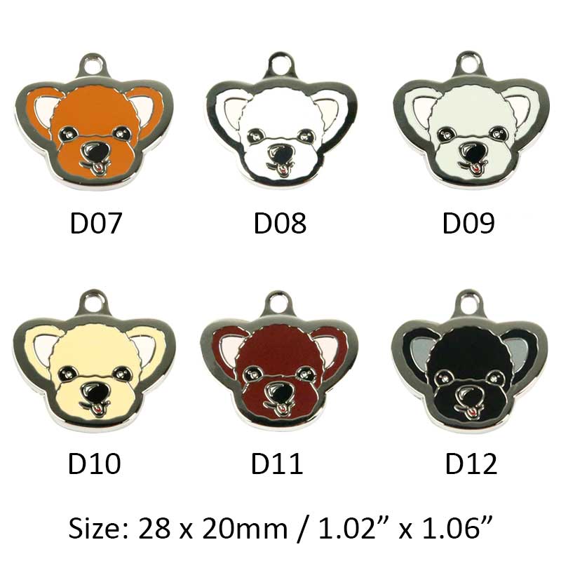 Customizable Poodle Dog Tags with Engraving
