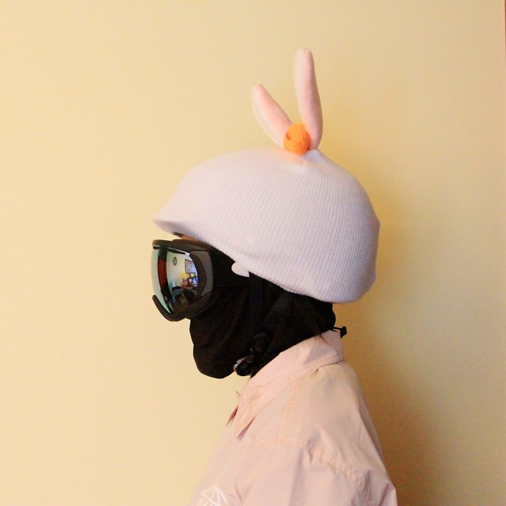 Helmet Rizz Rabbit Helmet Cover: Playful, Eye-catching, Durable