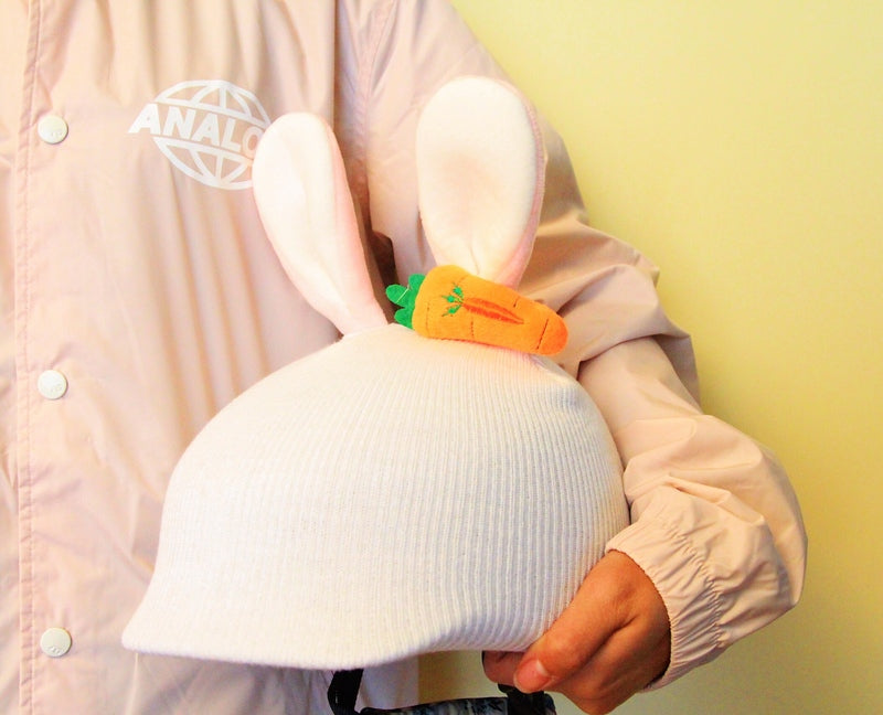 Rabbit Cute Ski Helmet Cover Bunny Snowboard Helmet Winter Sports Accessories Kids Snow Gear (5)