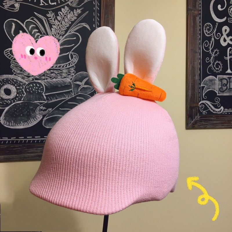Rabbit Cute Ski Helmet Cover Bunny Snowboard Helmet Winter Sports Accessories Kids Snow Gear (6)
