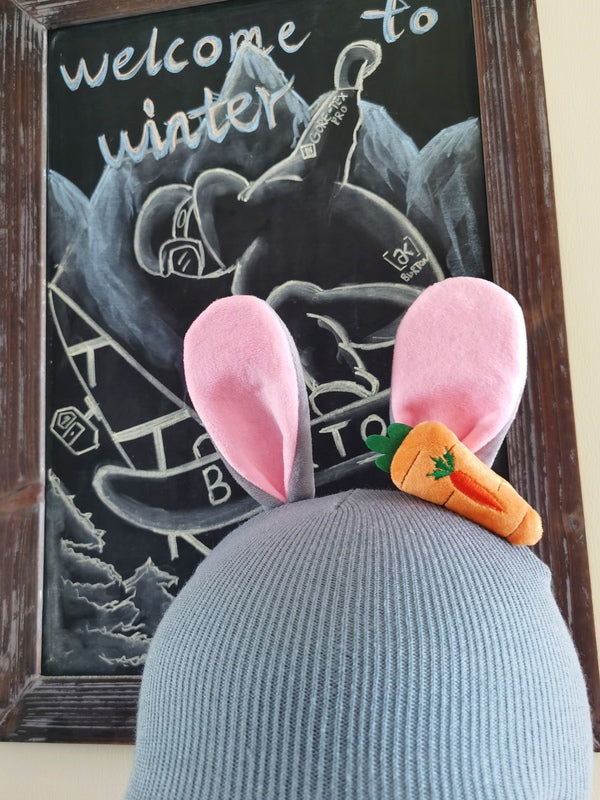 Rabbit Cute Ski Helmet Cover Bunny Snowboard Helmet Winter Sports Accessories Kids Snow Gear (9)