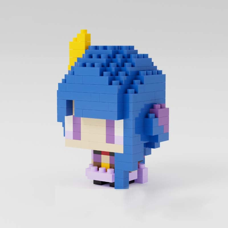 Raiden Shogun Chibi Genshin Impact Figure DIY Building Blocks Genshin Impact Desk Decor (13)