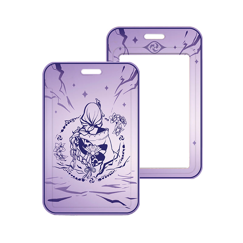 Raiden Shogun Genshin Impact Lanyard Genshin Card Holder Cute Genshin Lanyards Necklace