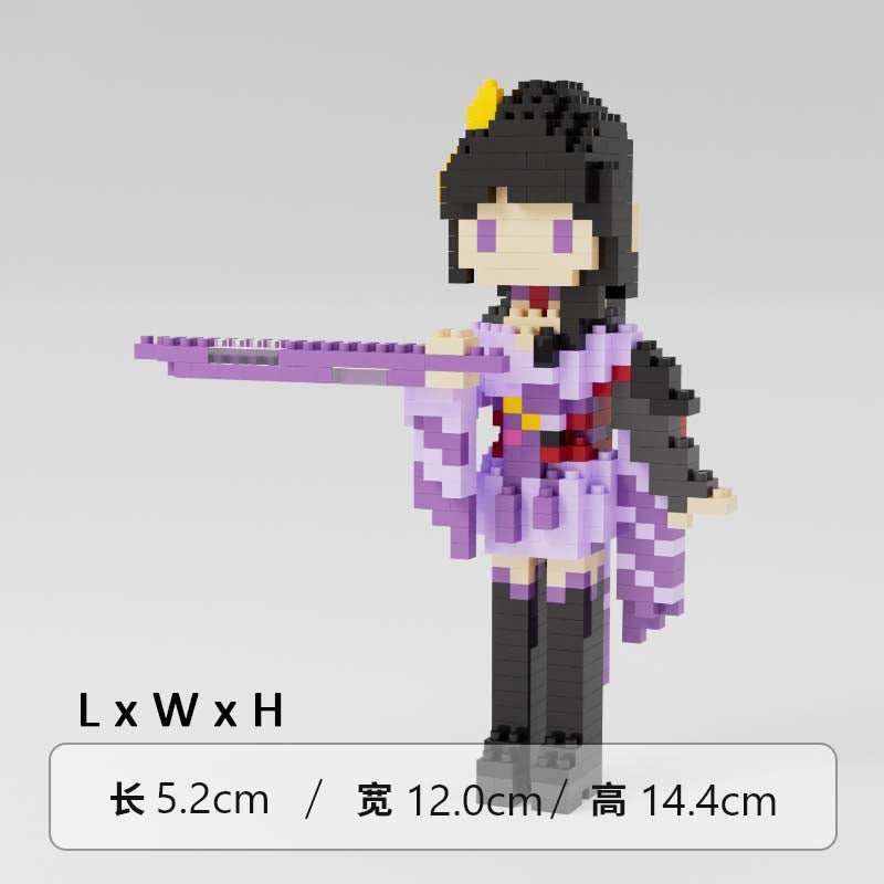 Raiden Shogun Genshin Impact Toy Figure Mini Building Blocks Ei Archon Genshin Impact Merch (23)