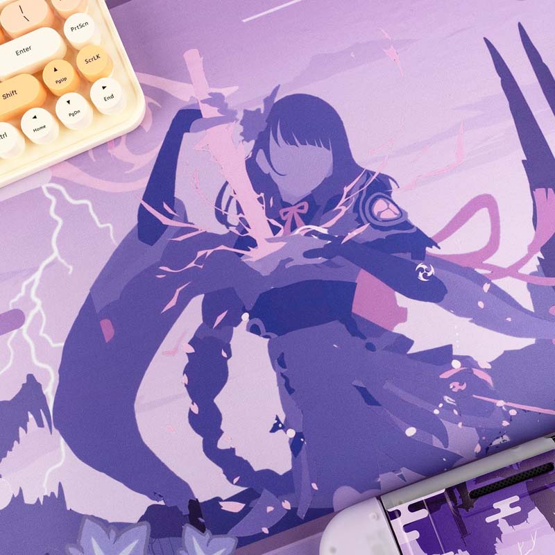 Raiden Shogun Mouse Pad: Aesthetic and Durable