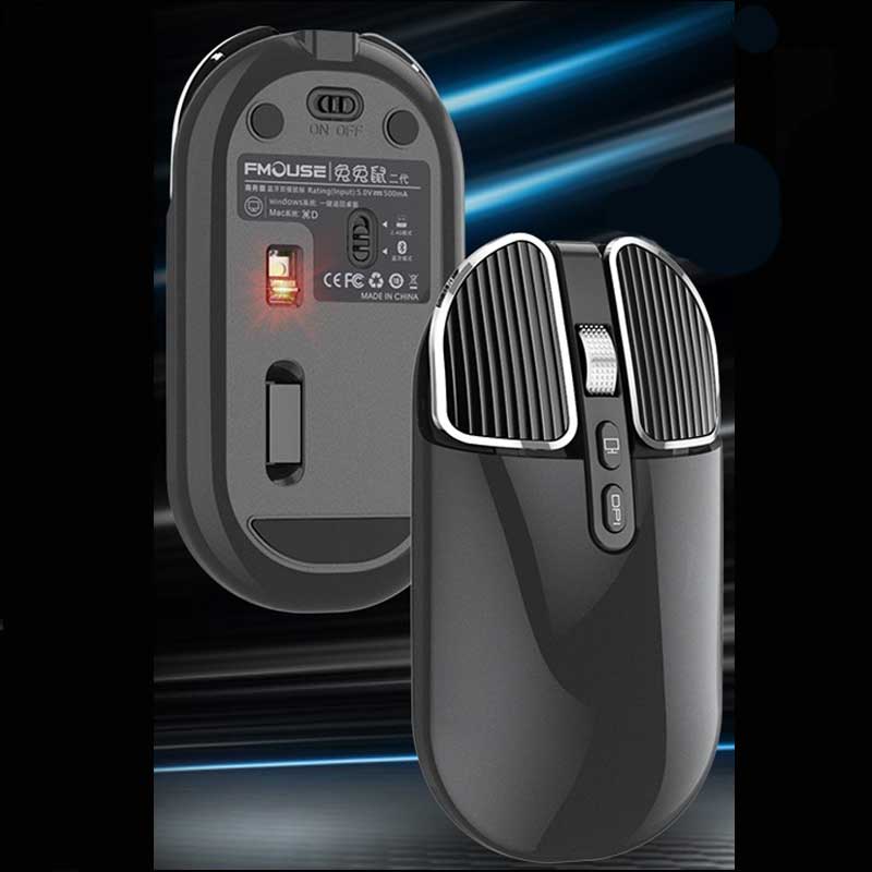 Rechargeable Bluetooth Wireless Mouse for Laptop Silent 2.4G Wireless Mice 2400 DPI (1)