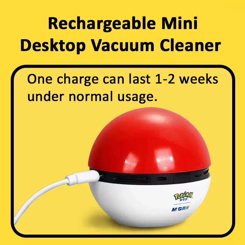 Rechargeable Desktop Vacuum Cleaner - Pokemon-themed