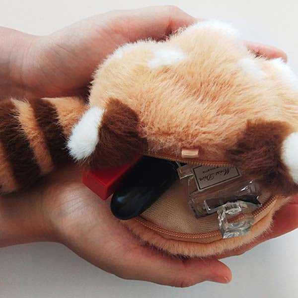 Red Panda Plush Wallet - Cute & Functional