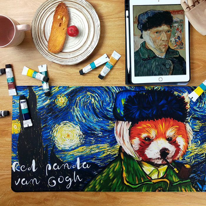 Red Panda Mouse Pad with Art