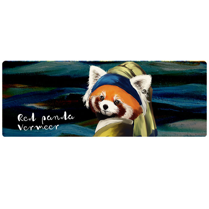 Red Panda x Famous Art Desk Mat Artistic Red Panda Large Mouse Pad (5)
