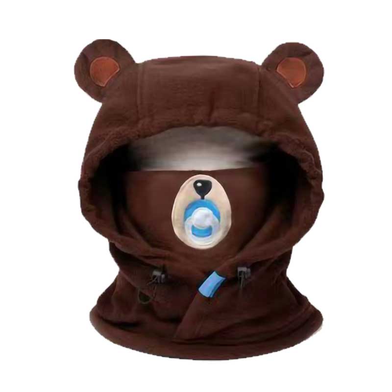 RegisBox Balaclava Face Warmer for Winter Sports Cute Bear Ski Mask Snowboard Gear (3)