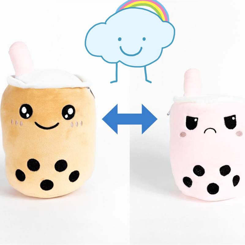 Reversible Bubble Tea Plush: Double Cuteness!