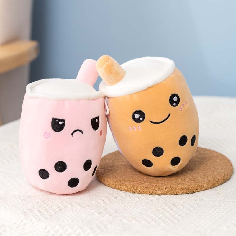 Reversible Bubble Tea Plush: Double Cuteness!