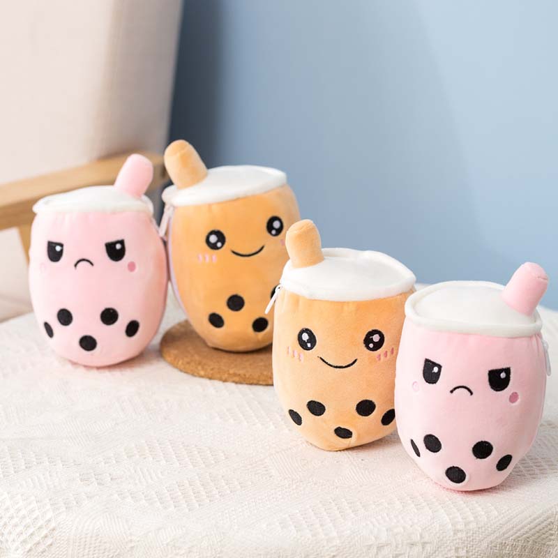 Reversible Bubble Tea Plush: Double Cuteness!