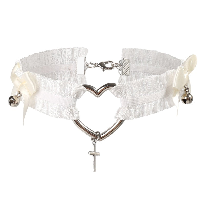 Harajuku-inspired Leg Heart Garter/Choker