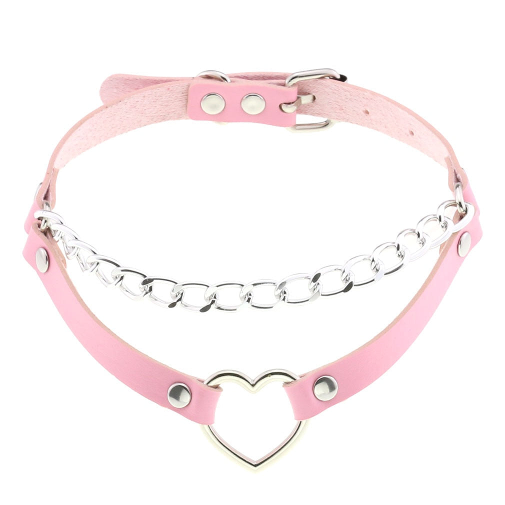 Light pink choker with various options