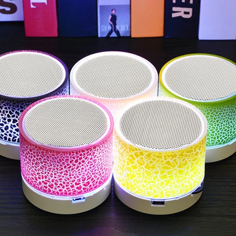Crack LED Bluetooth Speaker - Portable, Colorful