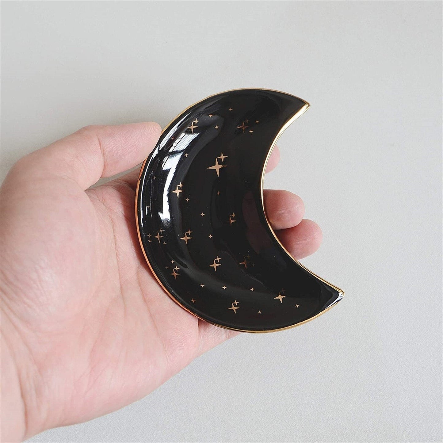Moon-shaped Ceramic Jewelry Organizer