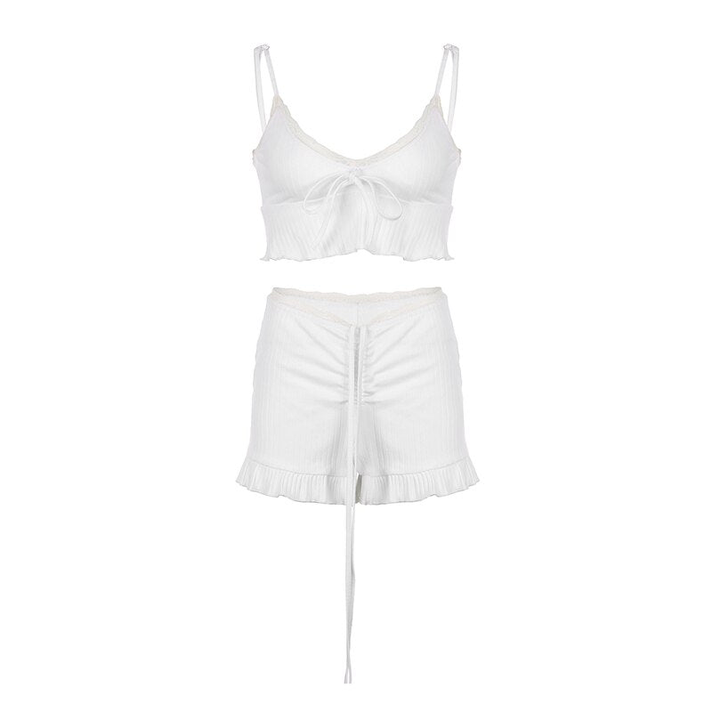 Kawaii Two-Piece Ruffle Set