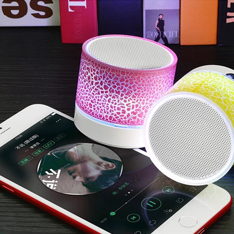 Crack LED Bluetooth Speaker - Portable, Colorful