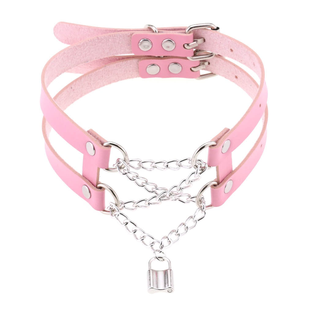 Light pink choker with various options