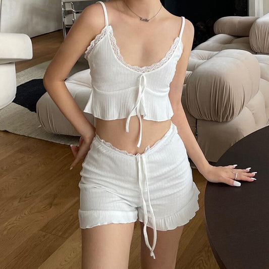 Kawaii Two-Piece Ruffle Set
