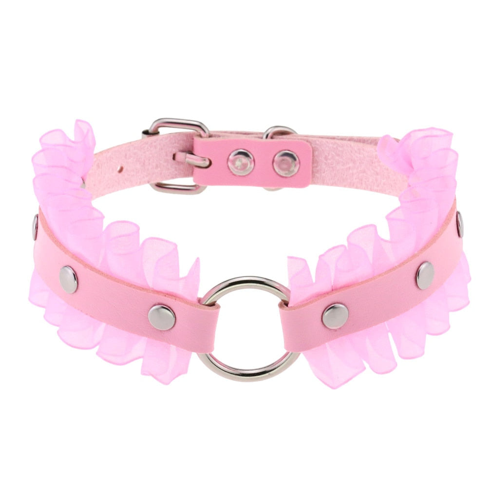 Light pink choker with various options