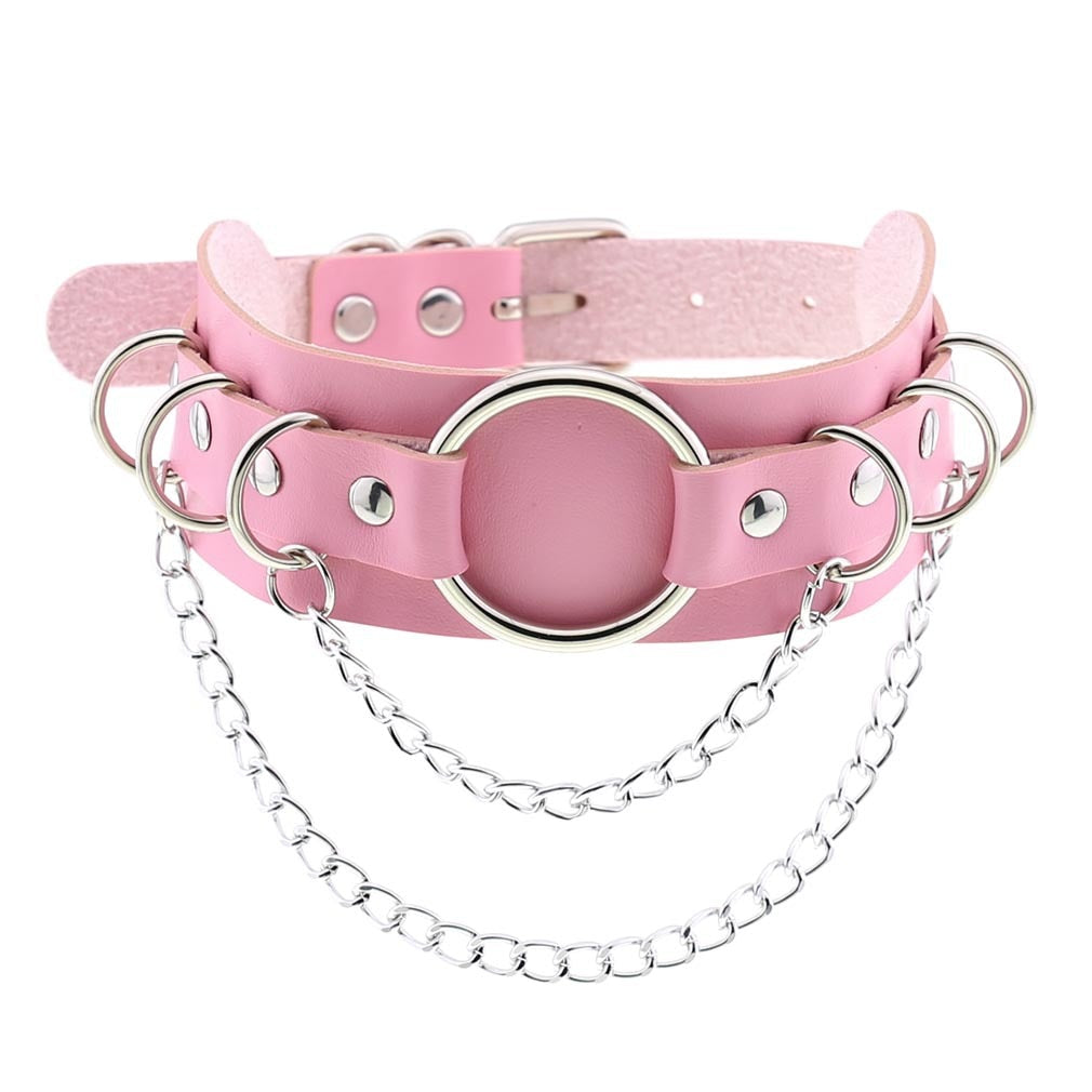 Light pink choker with various options
