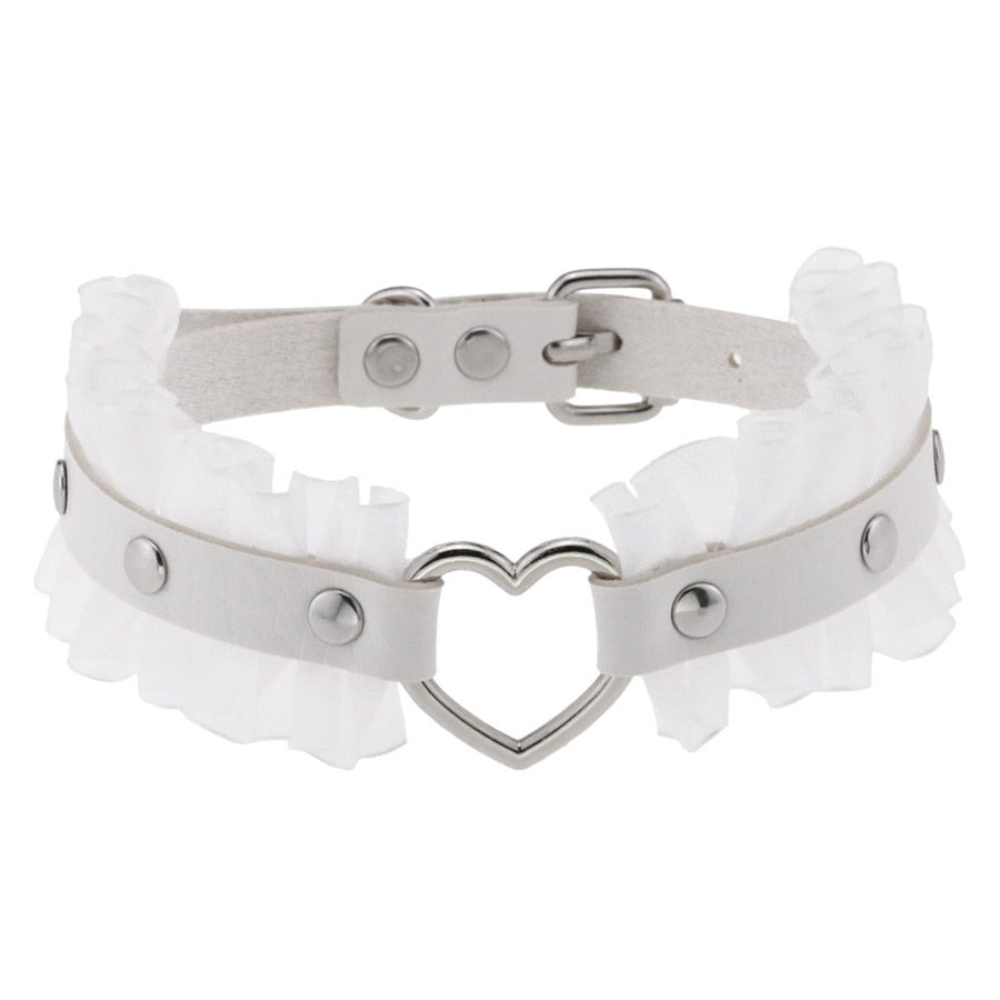 Heart-Stopping Harajuku PU Leather Choker