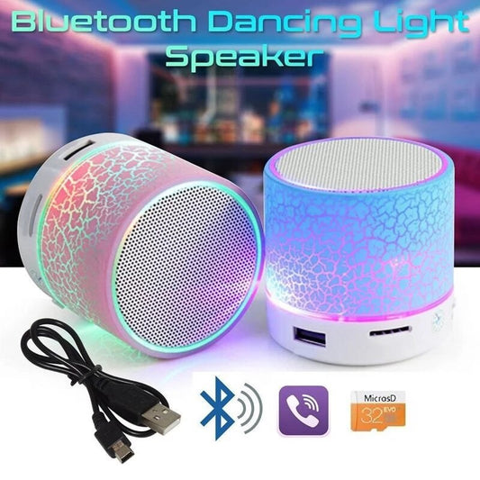 Crack LED Bluetooth Speaker - Portable, Colorful