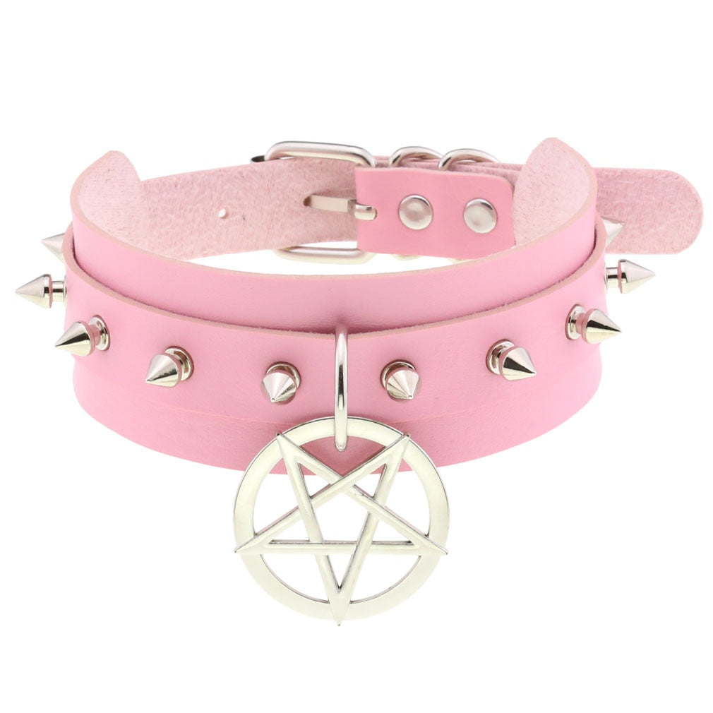 Light pink choker with various options