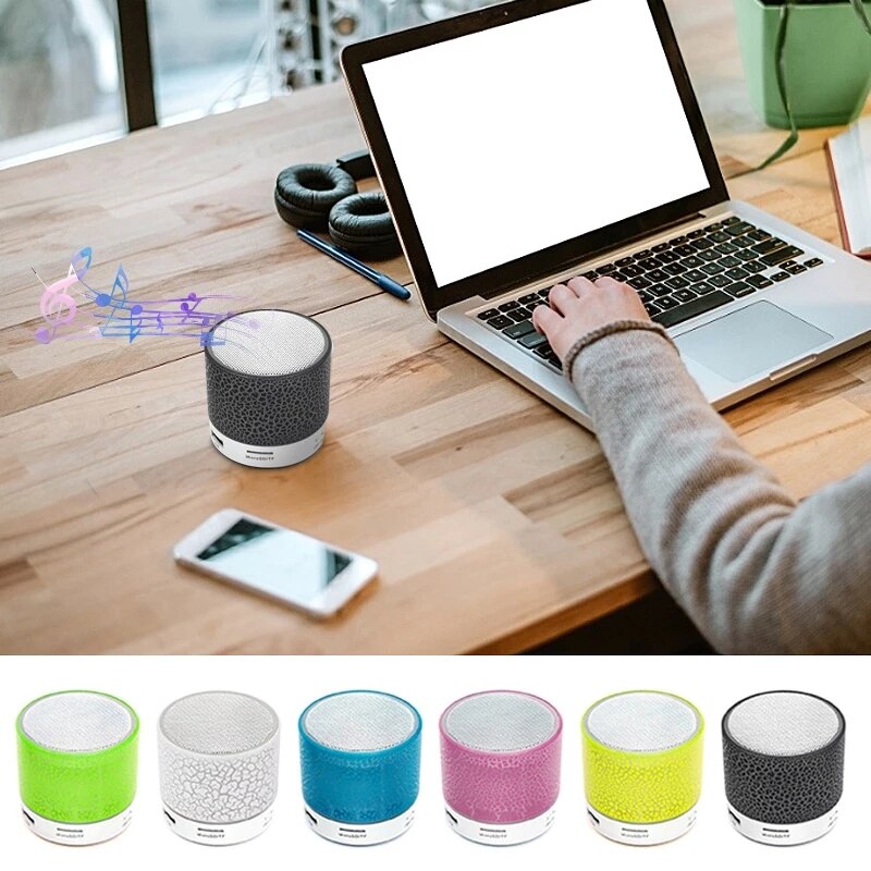 Crack LED Bluetooth Speaker - Portable, Colorful