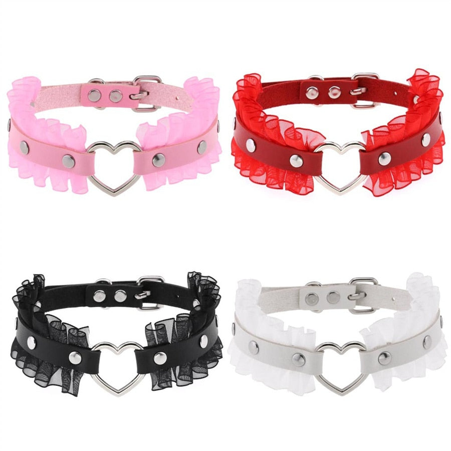 Heart-Stopping Harajuku PU Leather Choker