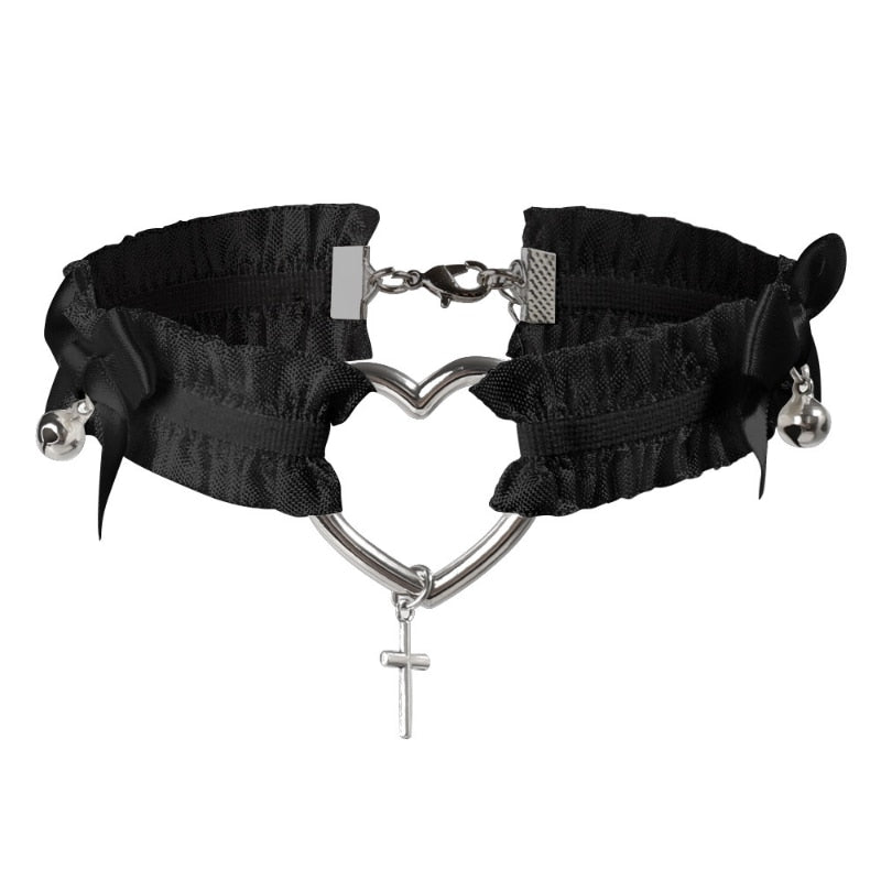 Harajuku-inspired Leg Heart Garter/Choker