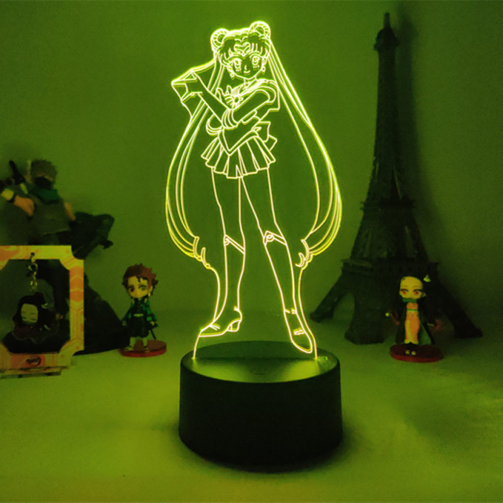 Sailor Moon LED Light Usagi Tsukino Bedroom Lights Sailor Moon Kawaii Room Decor 1030