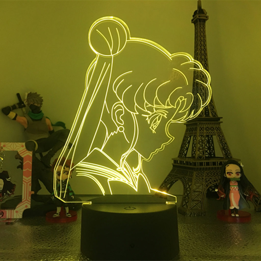 Sailor Moon LED Light Usagi Tsukino Bedroom Lights Sailor Moon Kawaii Room Decor 1031