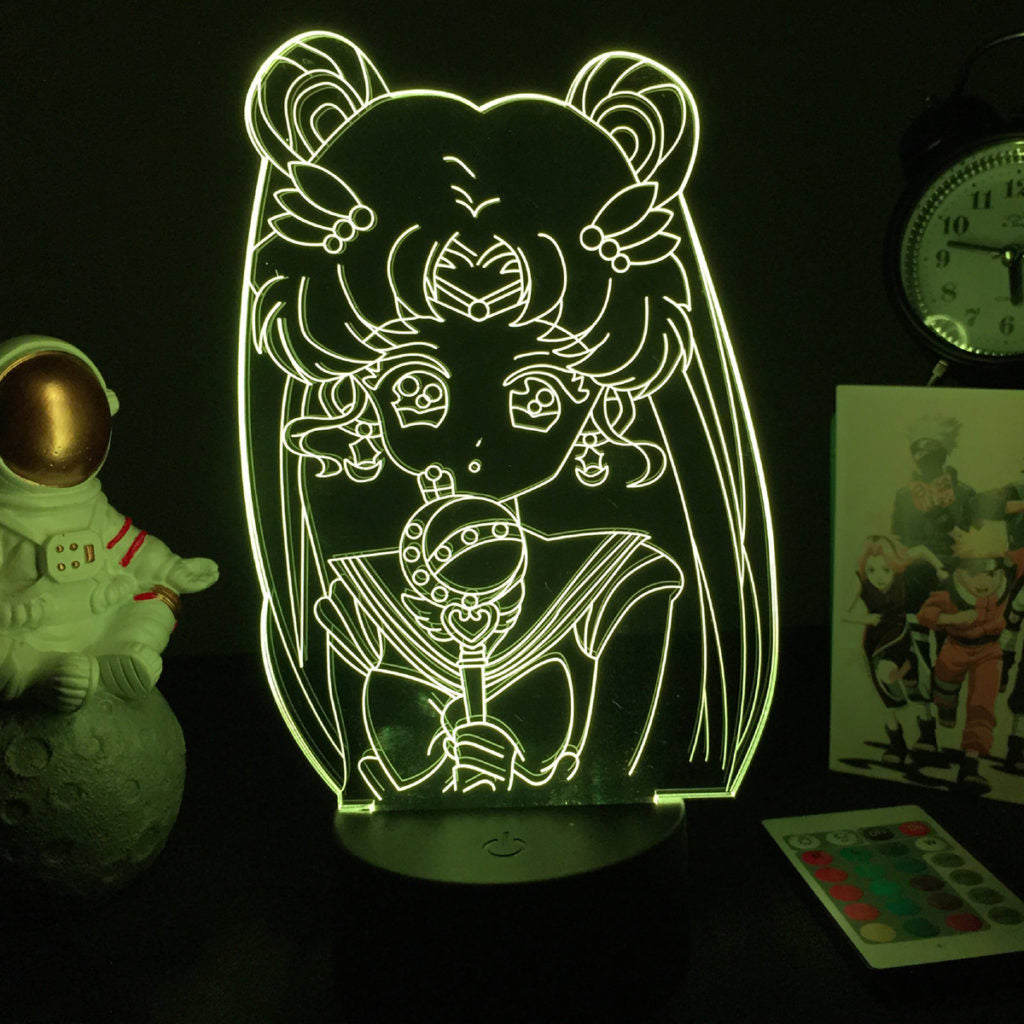 Sailor Moon LED Light Usagi Tsukino Bedroom Lights Sailor Moon Kawaii Room Decor 3673