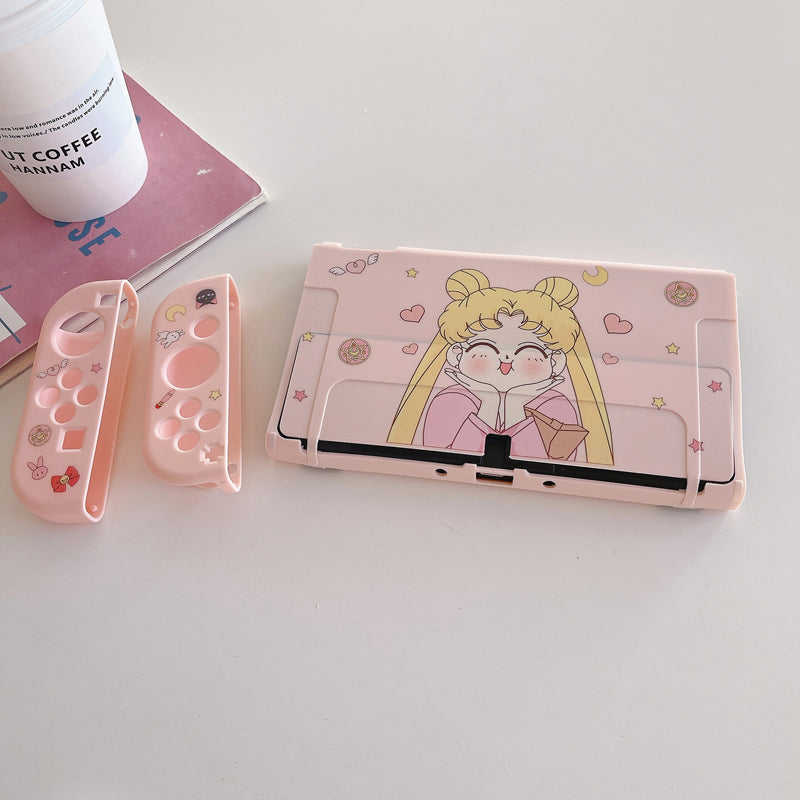 Sailor Moon Switch OLED Case Kawaii Usagi Tsukino Sailor Moon Switch Case (2)