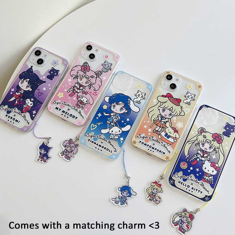 Kawaii Anime iPhone Cases with Charms