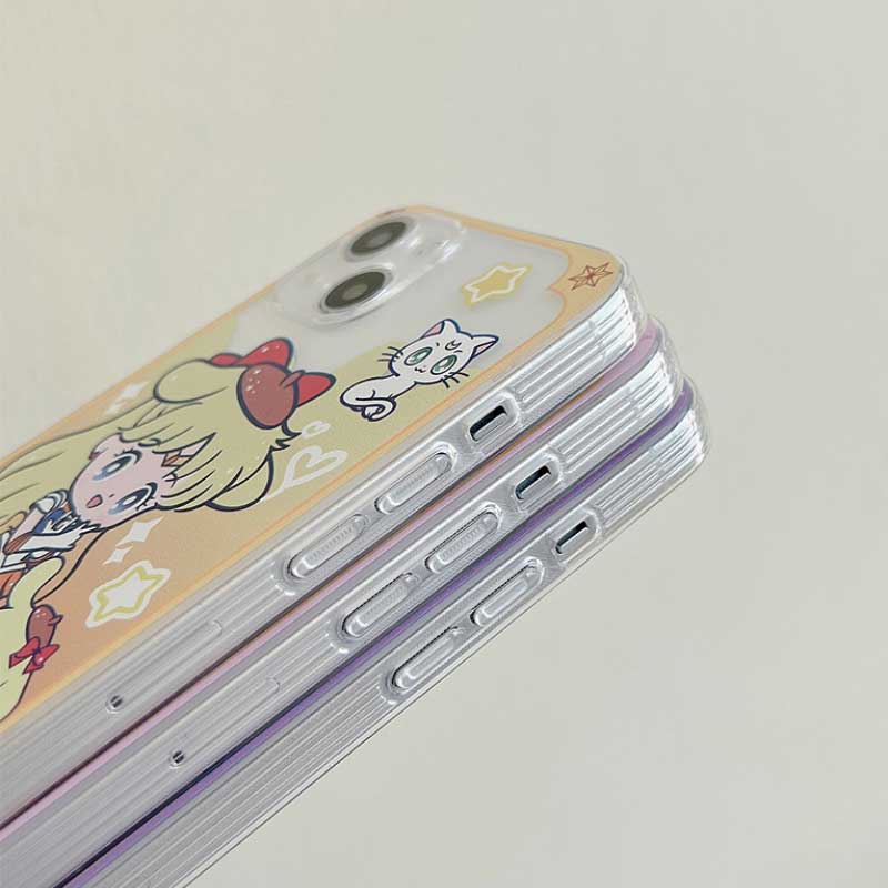 Kawaii Anime iPhone Cases with Charms