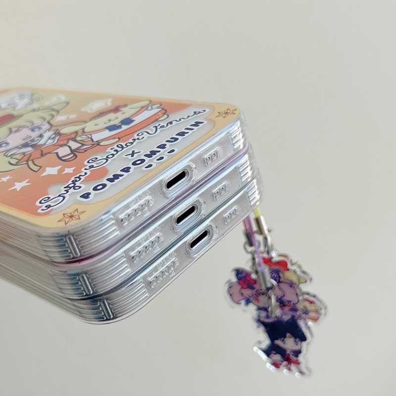 Kawaii Anime iPhone Cases with Charms