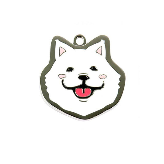Samoyed Dog ID Tag with Free Engraving