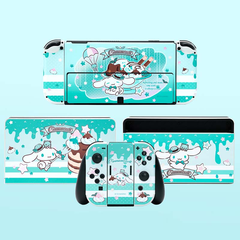 Sanrio Official Licensed Cinnamoroll Switch Skin Cover Cute Sanrio Switch OLED Wrap Stickers (17)