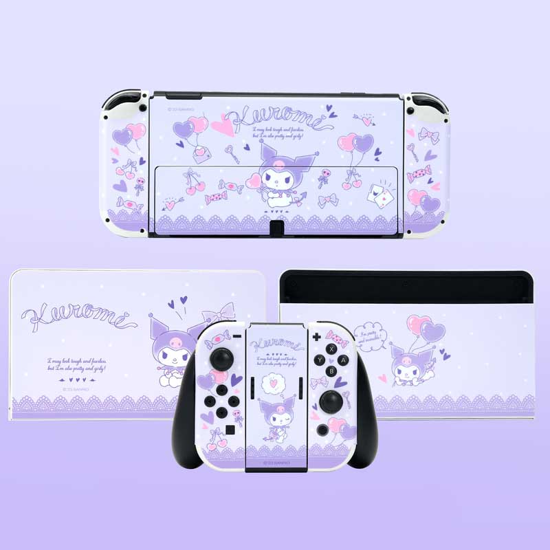 Sanrio Official Licensed Kuromi Switch Skin Cover Cute Sanrio Switch OLED Wrap Stickers (14)
