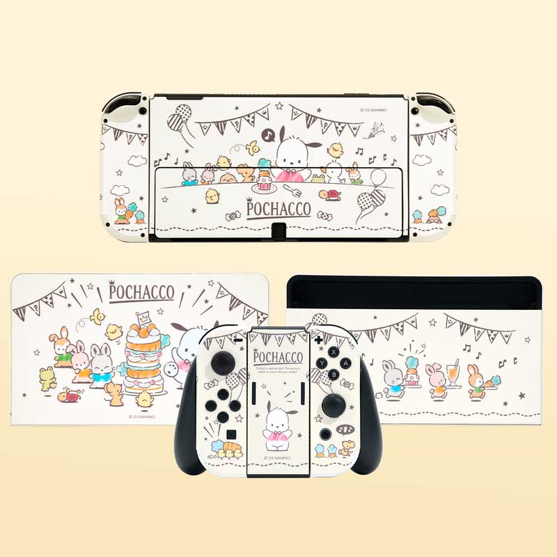 Sanrio Official Licensed Pochacco Switch Skin Cover Cute Sanrio Switch OLED Wrap Stickers (10)