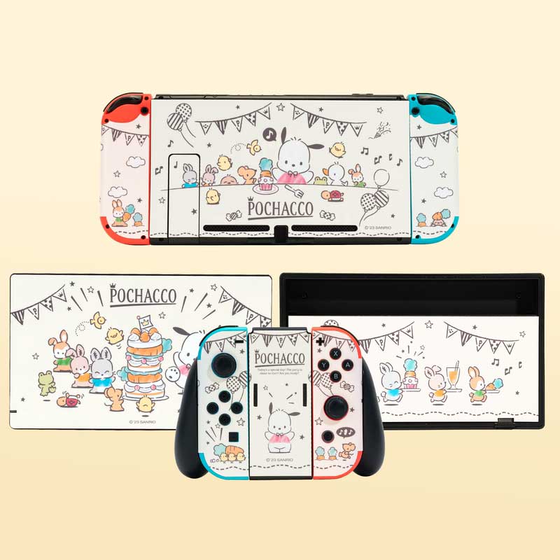 Sanrio Official Licensed Pochacco Switch Skin Cover Cute Sanrio Switch OLED Wrap Stickers (9)