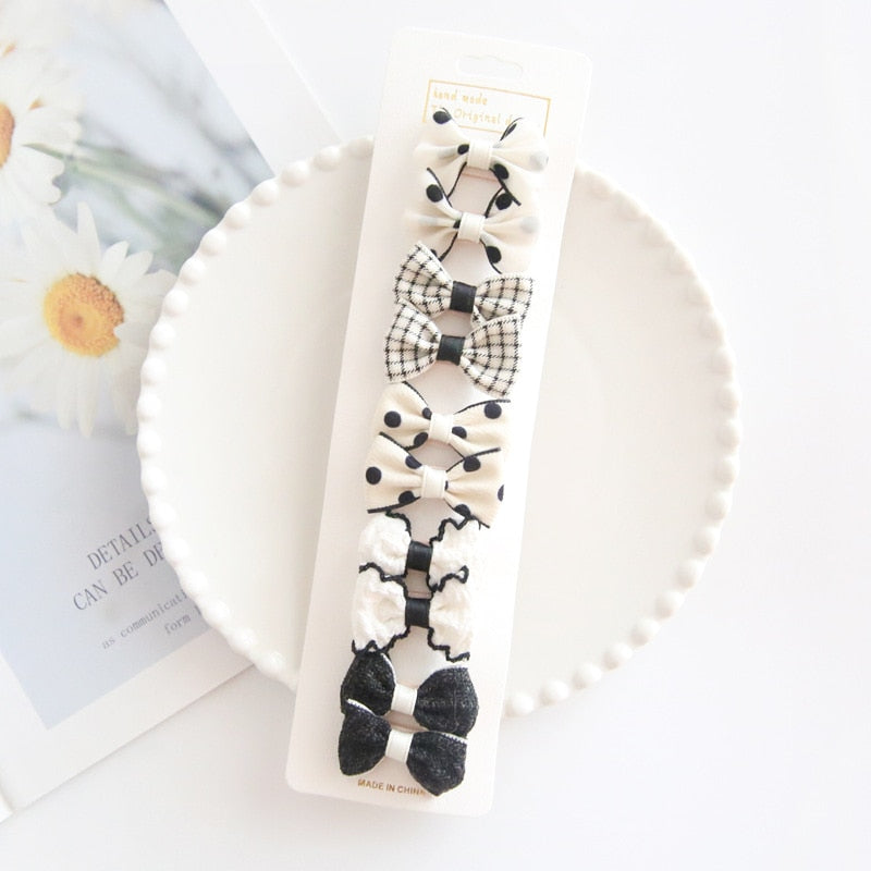 Chic Hair Bow Pins in Neutral Tones