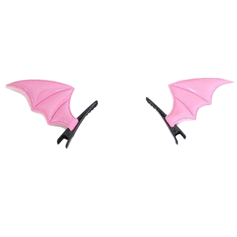Bat Shaped Hair Clips - Plastic