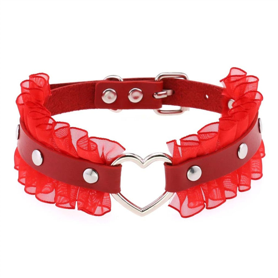 Heart-Stopping Harajuku PU Leather Choker